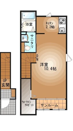 東武宇都宮駅 徒歩12分 2階の物件間取画像